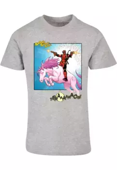 Футболка ABSOLUTE CULT "Мужская футболка ABSOLUTE CULT Deadpool - Unicorn Battle ", серый