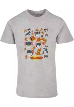 Футболка ABSOLUTE CULT "Мужская футболка ABSOLUTE CULT Tom and Jerry - Many Faces", серый