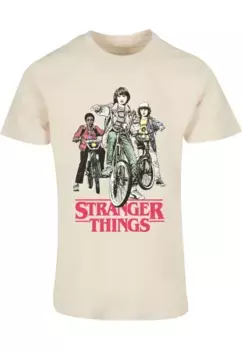 Футболка ABSOLUTE CULT "Мужская футболка ABSOLUTE CULT Stranger Things — ретро-байкерская футболка", цвет Sand