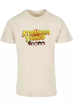 Футболка ABSOLUTE CULT "Мужская футболка ABSOLUTE CULT Stranger Things - Comic Heads ", цвет Sand