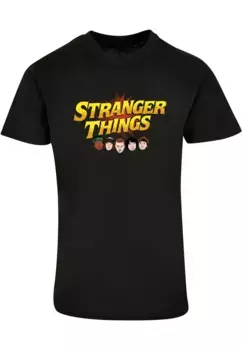 Футболка ABSOLUTE CULT "Мужская футболка ABSOLUTE CULT Stranger Things - Comic Heads ", черный