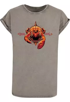 Футболка ABSOLUTE CULT Shirt Aquaman - Brine King, серо-коричневый