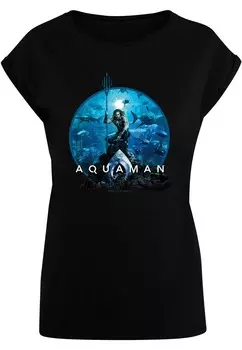 Футболка ABSOLUTE CULT Shirt Aquaman - Circle Poster, черный