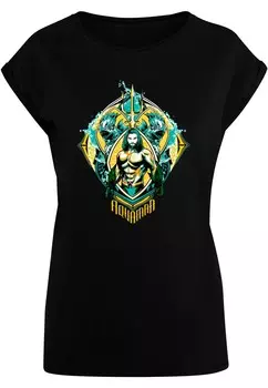 Футболка ABSOLUTE CULT Shirt Aquaman - The Trench Crest, черный