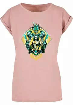 Футболка ABSOLUTE CULT Shirt Aquaman - The Trench Crest, темно-розовый