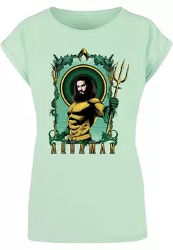 Футболка ABSOLUTE CULT Shirt Aquaman - Trident, мятный
