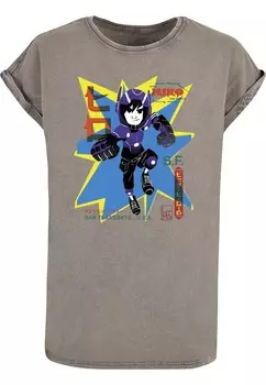 Футболка ABSOLUTE CULT Shirt Big Hero 6 - Hiro Manga, серо-бежевый