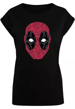 Футболка ABSOLUTE CULT Shirt Deadpool - Head Of Roses, черный