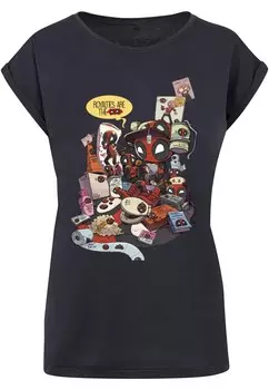 Футболка ABSOLUTE CULT Shirt Deadpool - Merchandise Royalties, темно-синий