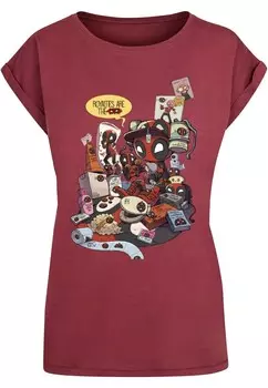 Футболка ABSOLUTE CULT Shirt Deadpool - Merchandise Royalties, цвет cherry red