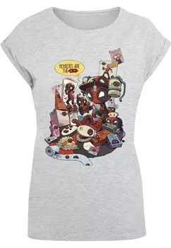 Футболка ABSOLUTE CULT Shirt Deadpool - Merchandise Royalties, серый