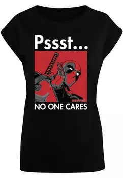 Футболка ABSOLUTE CULT Shirt Deadpool - No One Cares, черный