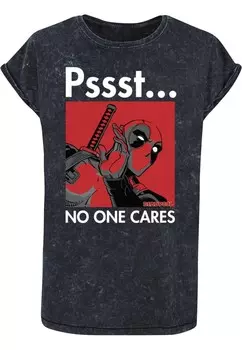 Футболка ABSOLUTE CULT Shirt Deadpool - No One Cares, черный