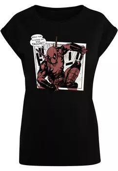 Футболка ABSOLUTE CULT Shirt Deadpool - Tacos Breaktime, черный