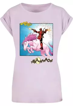 Футболка ABSOLUTE CULT Shirt Deadpool - Unicorn Battle, сиреневый