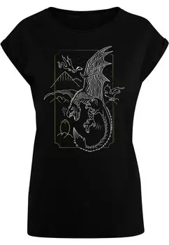 Футболка ABSOLUTE CULT Shirt Harry Potter - Dragon, черный