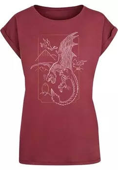 Футболка ABSOLUTE CULT Shirt Harry Potter - Dragon, красный