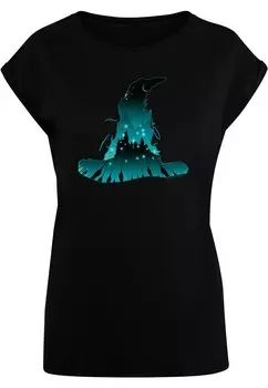 Футболка ABSOLUTE CULT Shirt Harry Potter - Hogwarts Silhouette, черный