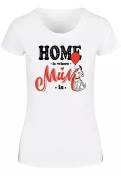 Футболка ABSOLUTE CULT Shirt Mother s Day - 101 Dalmatians Home Is Where Mum Is, белый