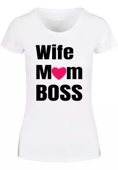 Футболка ABSOLUTE CULT Shirt Mother s Day - Wife Mum Boss, белый