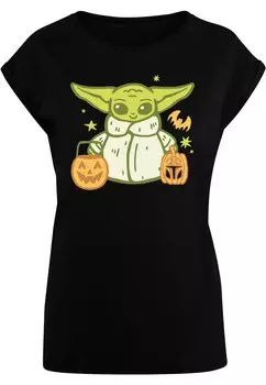 Футболка ABSOLUTE CULT Shirt Star Wars - Grogu Halloween Trick Or Treat, черный