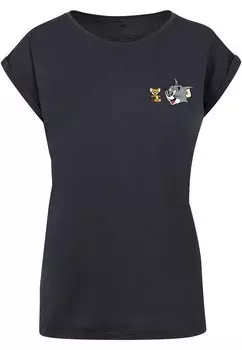 Футболка ABSOLUTE CULT Shirt Tom and Jerry - Classic Heads, темно-синий