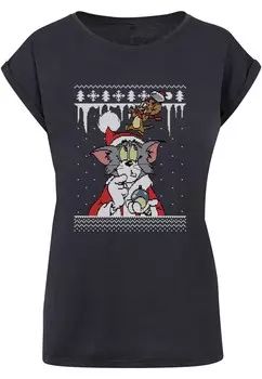 Футболка ABSOLUTE CULT Shirt Tom And Jerry - Fair Isle, темно-синий