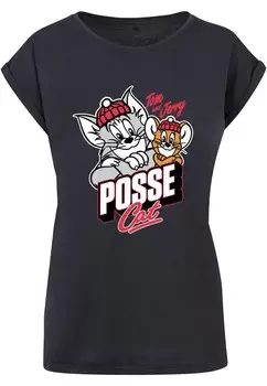 Футболка ABSOLUTE CULT Shirt Tom And Jerry - Posse Cat, морской синий