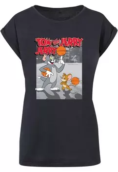 Футболка ABSOLUTE CULT Shirt Tom and Jerry - Basketball Buddies, темно-синий
