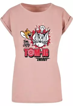 Футболка ABSOLUTE CULT Shirt Tom And Jerry - Tomic Energy, темно-розовый