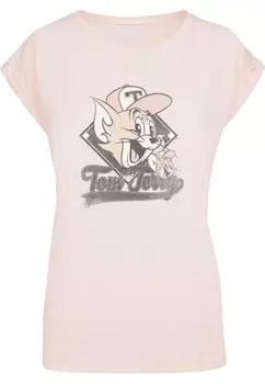 Футболка ABSOLUTE CULT Shirt Tom And Jerry - Baseball Caps, цвет powder