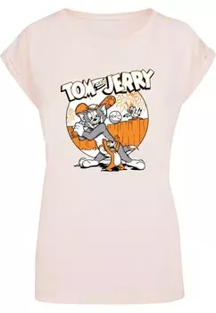 Футболка ABSOLUTE CULT Shirt Tom And Jerry - Baseball, розовый
