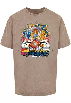 Футболка ABSOLUTE CULT Thundercats - Group Shot, цвет mottled brown