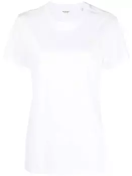 Футболка Aby с вышитым логотипом MARANT TOILE, белый