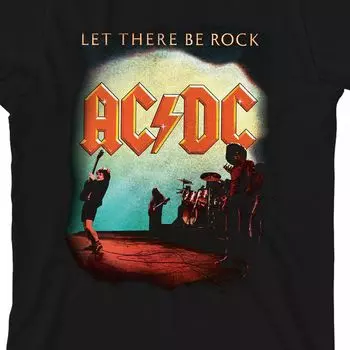 Футболка AC/DC с рисунком Let There Be Rock для мальчиков 8–20 лет Licensed Character