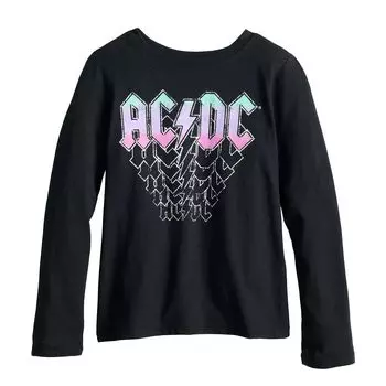 Футболка ACDC с длинными рукавами и рисунком для малышей и малышей Licensed Character