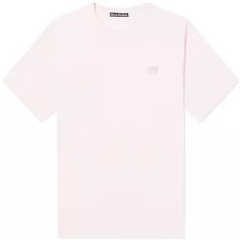Футболка Acne Studios Exford Face, светло-розовый