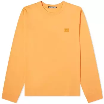 Футболка Acne Studios Long Sleeve Eisen X Face, цвет Mandarin Orange