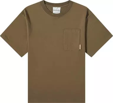 Футболка Acne Studios Pocket T-Shirt 'Taupe Grey', серый