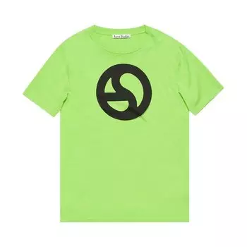 Футболка Acne Studios Printed T-Shirt, зеленый