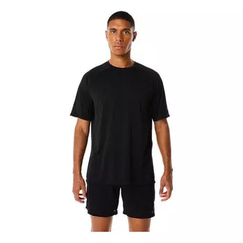 Футболка actibreeze jacquard short sleeve t-shirt 'black' Asics, черный