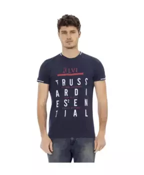 Футболка Action с круглым вырезом Trussardi, синий