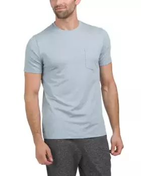 Футболка Active Crew с карманами Kenneth Cole, цвет Heather Blue