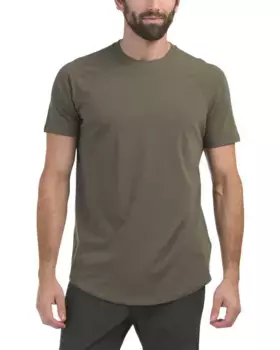 Футболка Active из хлопка и спандекса реглан Kenneth Cole, цвет Olive