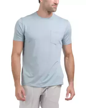 Футболка Active Performance с карманами Kenneth Cole, цвет Heather Blue