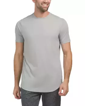 Футболка Active с круглым вырезом и изогнутым краем Kenneth Cole, серый