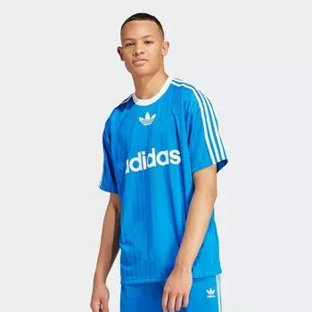 Футболка adicolor 3-Stripes Jersey adidas Originals, цвет bluebird/white