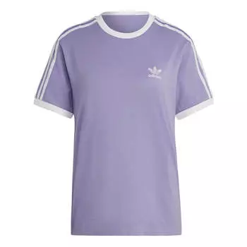 Футболка adicolor classics 3-stripes t-shirt Adidas, фиолетовый