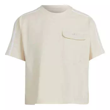 Футболка adicolor classics poplin back loose t-shirt Adidas, белый
