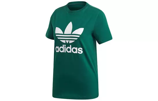 Футболка Adicolor женская темно-зеленая Adidas Originals